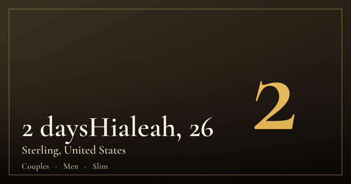 2 daysHialeah, 26 — Sterling