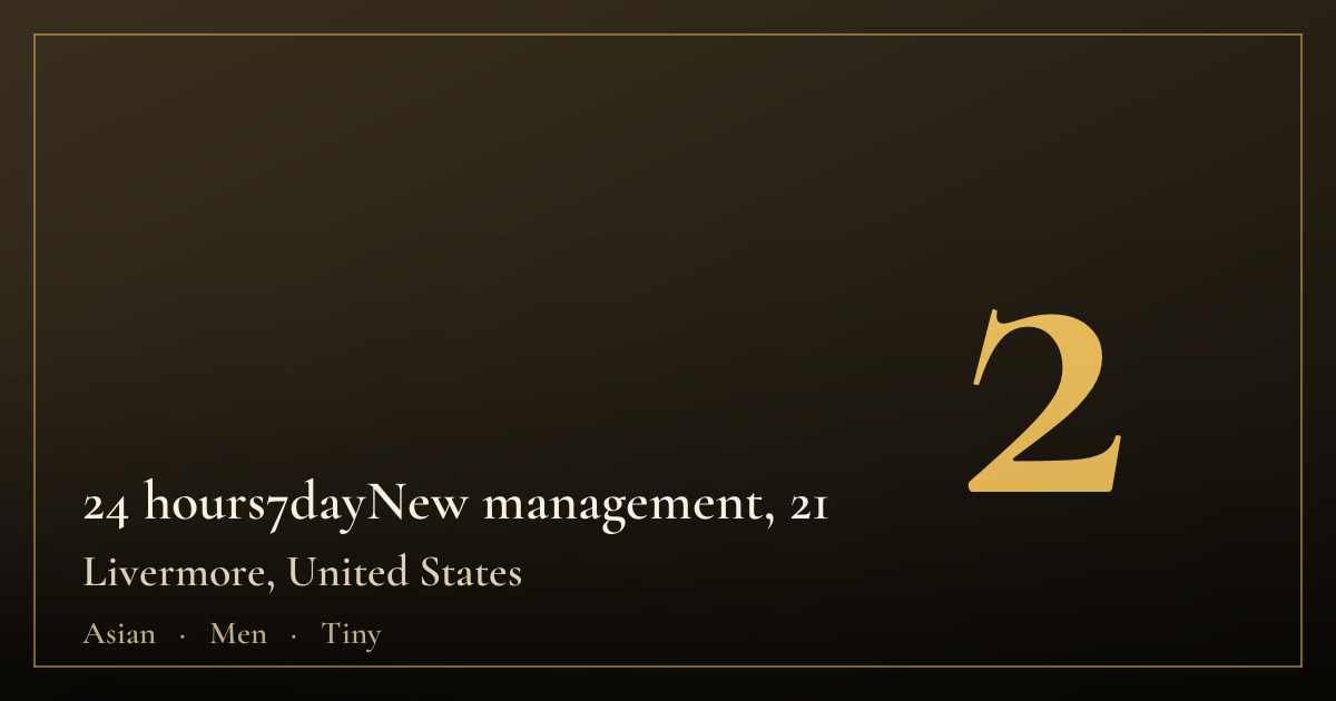 24 hours7dayNew management, 21 — Livermore