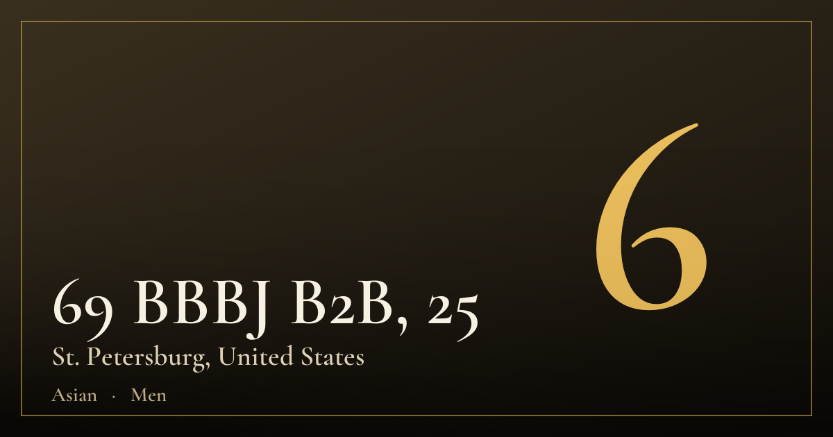 69 BBBJ B2B, 25 — St. Petersburg