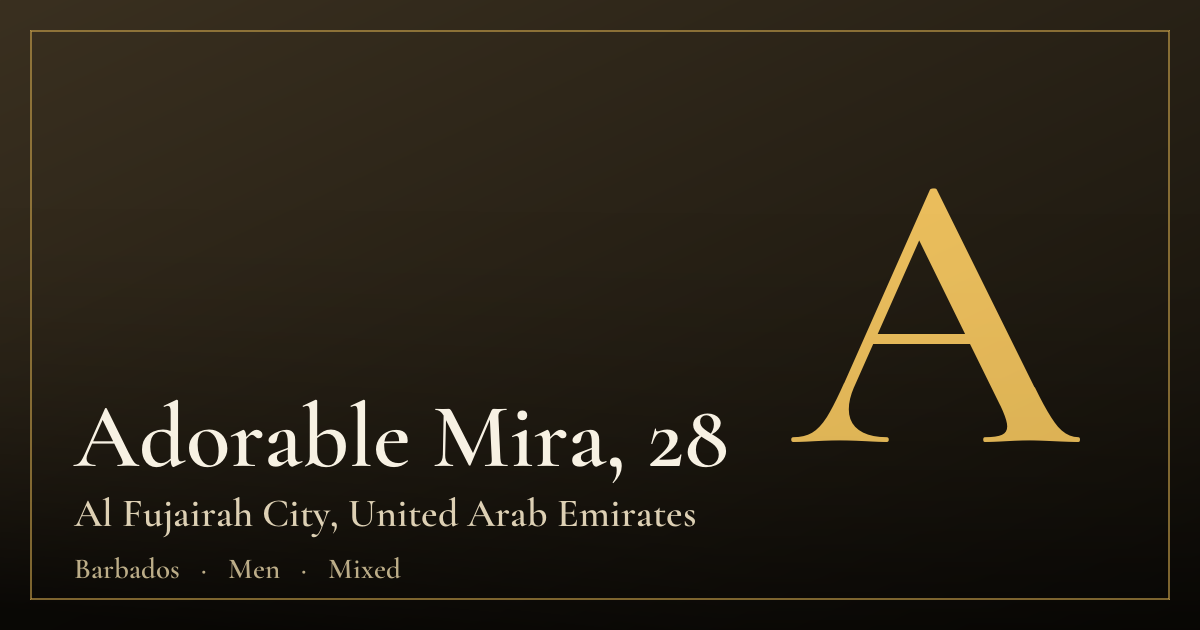 Adorable Mira, 28 — Al Fujairah City