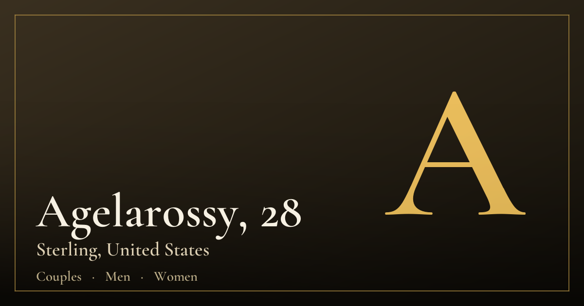 Agelarossy, 28 — Sterling