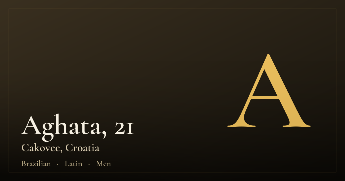 Aghata, 21 — Cakovec