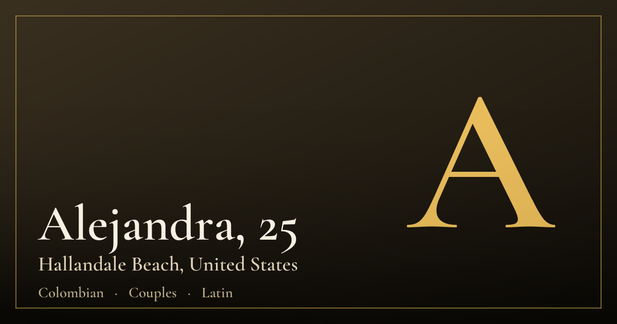 Alejandra, 25 — Hallandale Beach