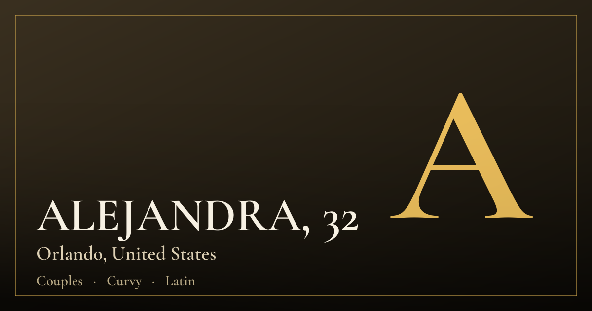 ALEJANDRA, 32 — Orlando