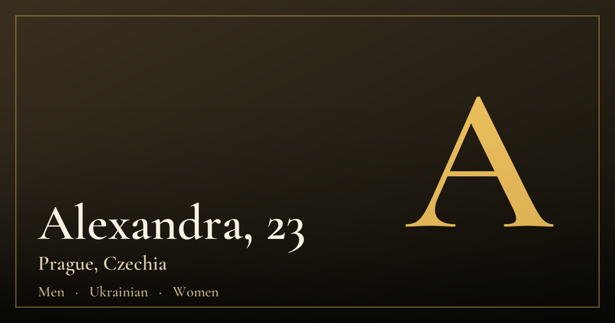 Alexandra, 23 — Prague