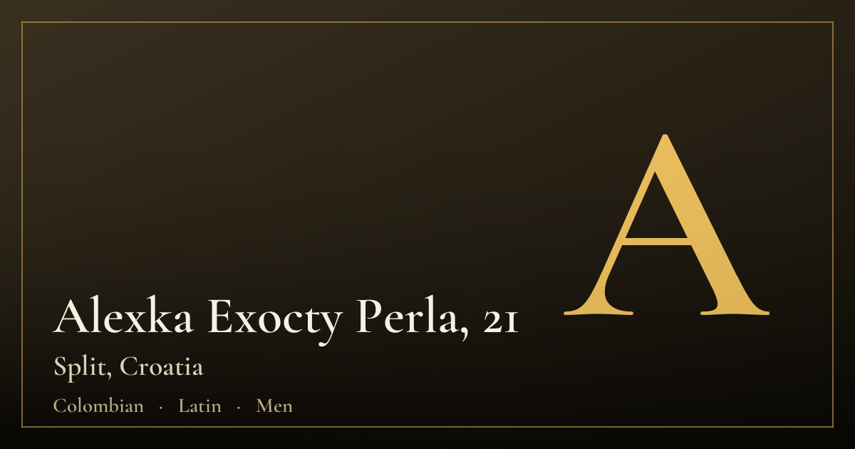 Alexka Exocty Perla, 21 — Split