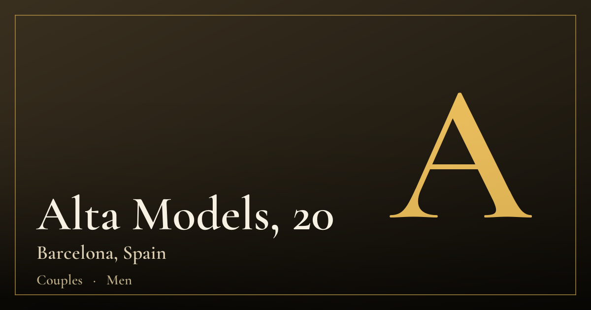 Alta Models, 20 — Barcelona