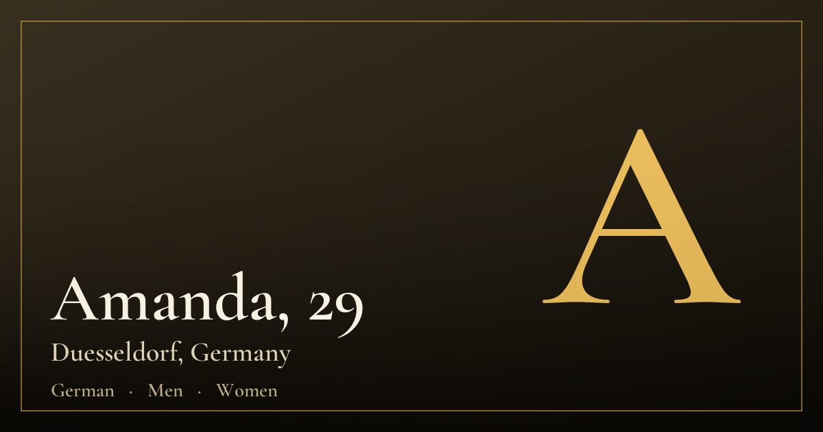 Amanda, 29 — Duesseldorf