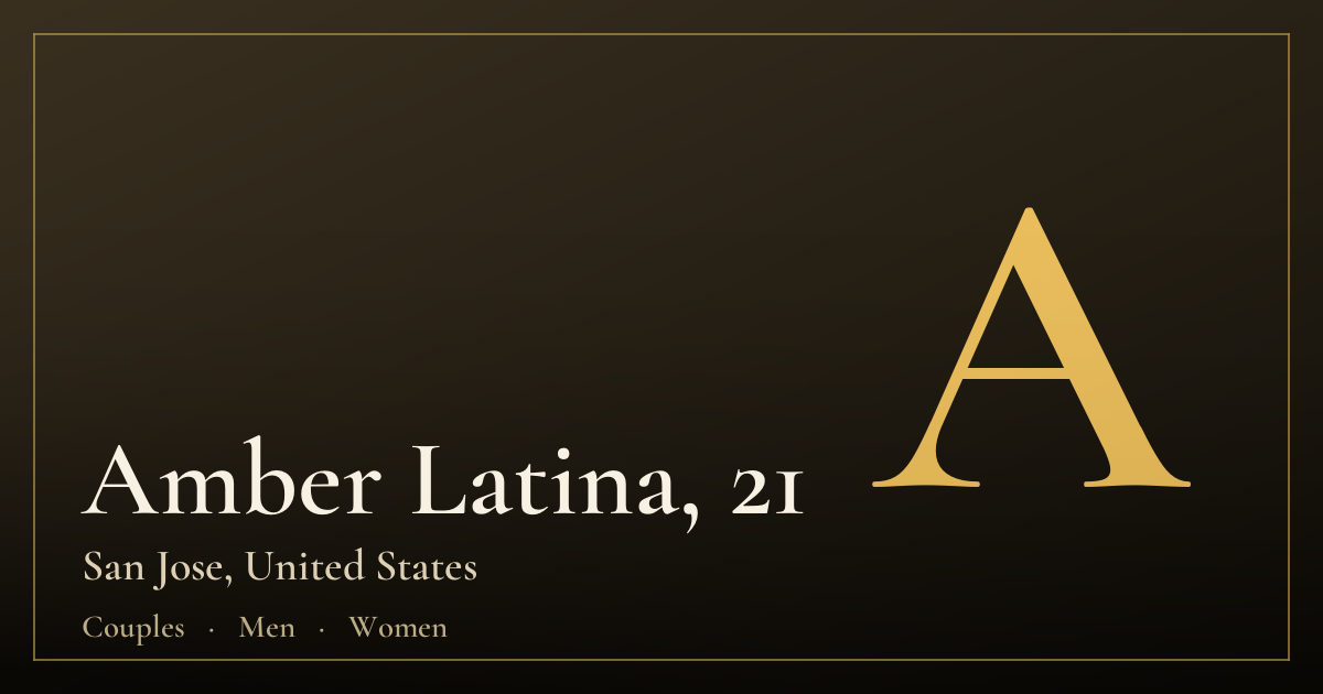 Amber Latina, 21 — San Jose