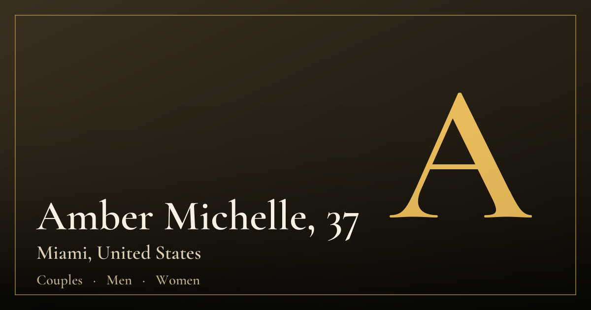 Amber Michelle, 37 — Miami