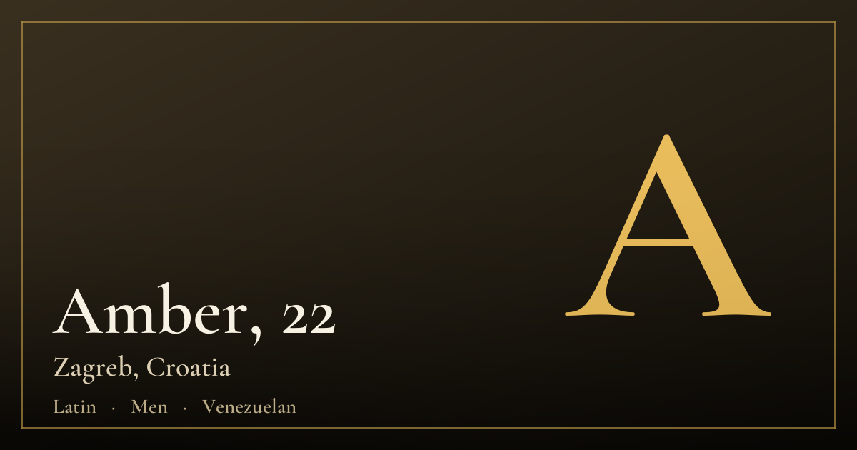 Amber, 22 — Zagreb