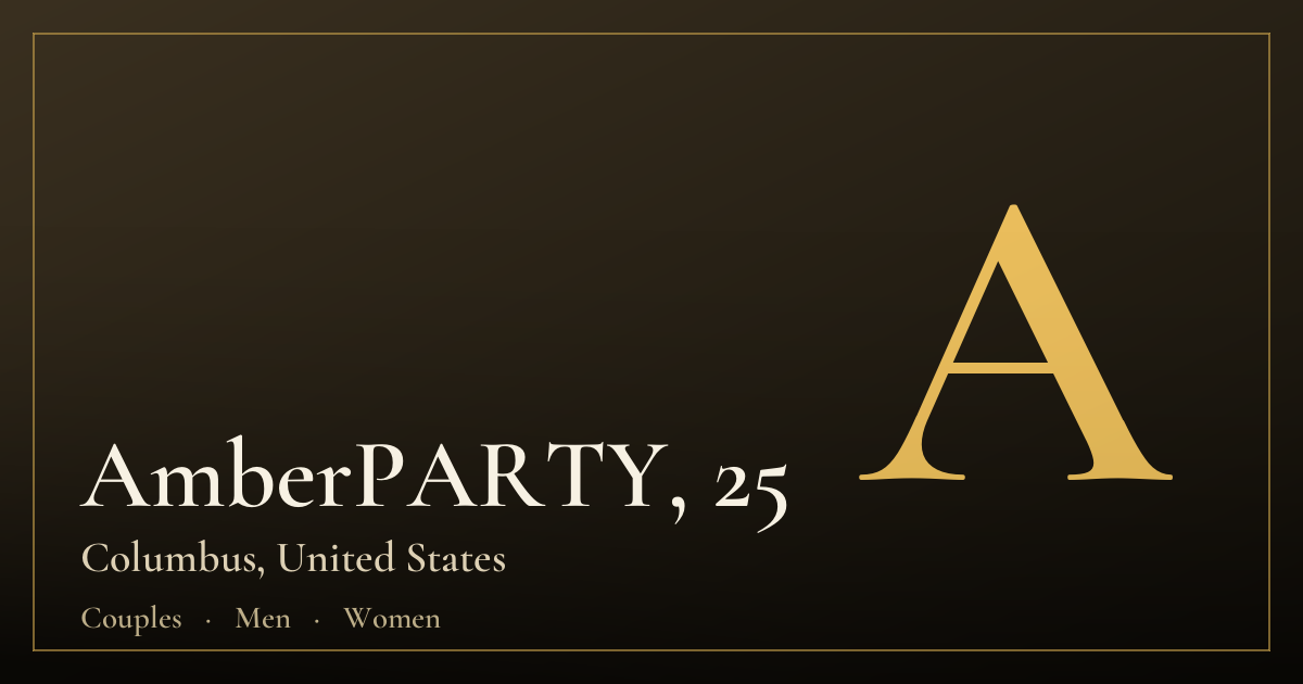 AmberPARTY, 25 — Columbus