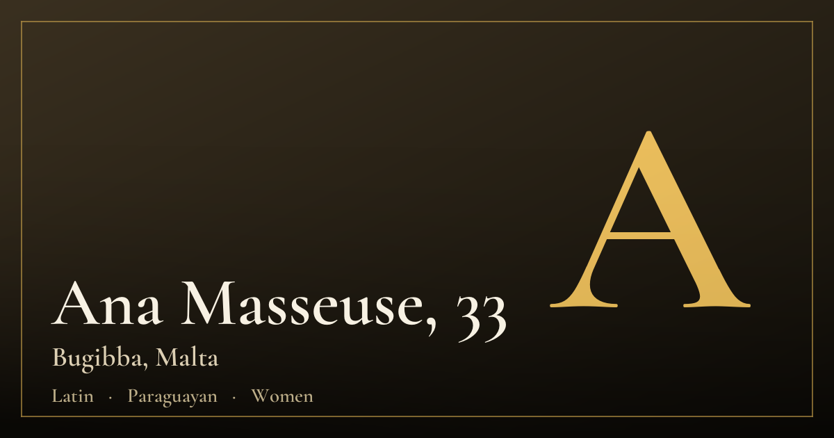 Ana Masseuse, 33 — Bugibba