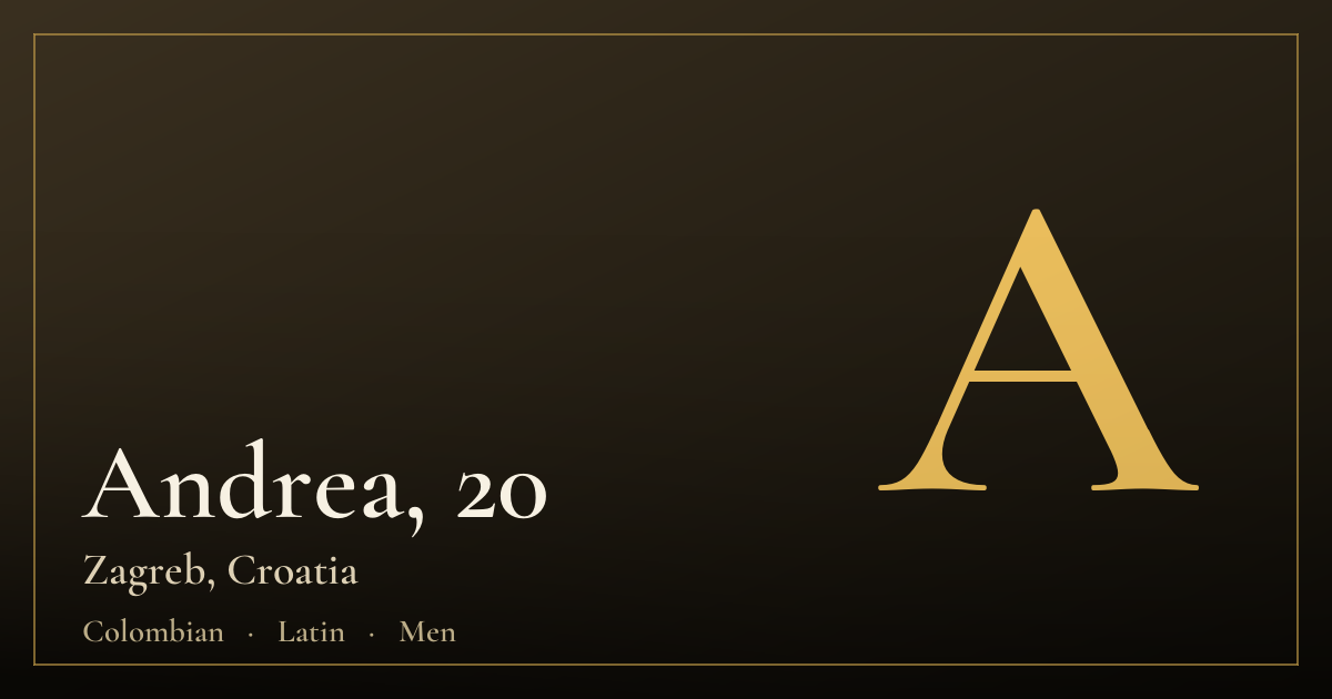 Andrea, 20 — Zagreb