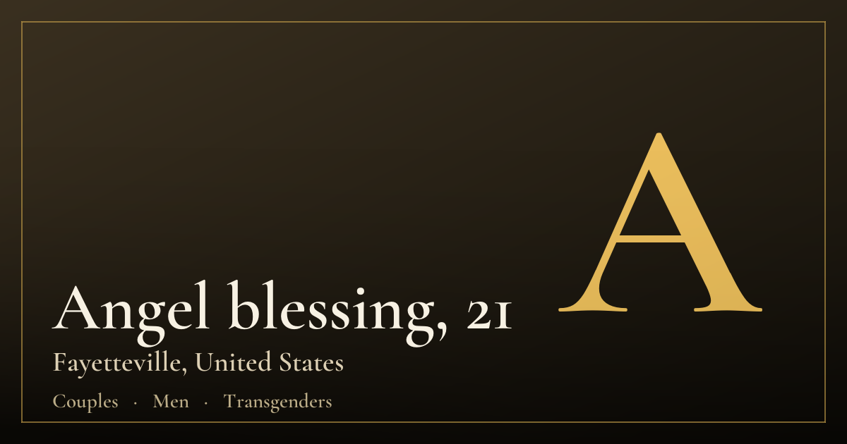Angel blessing, 21 — Fayetteville