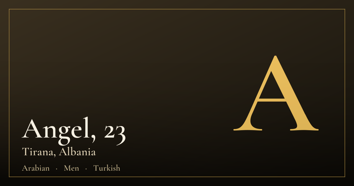Angel, 23 — Tirana