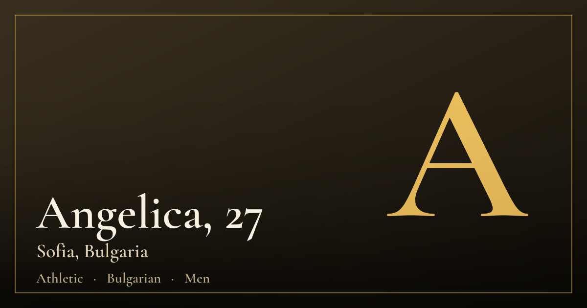 Angelica, 27 — Sofia