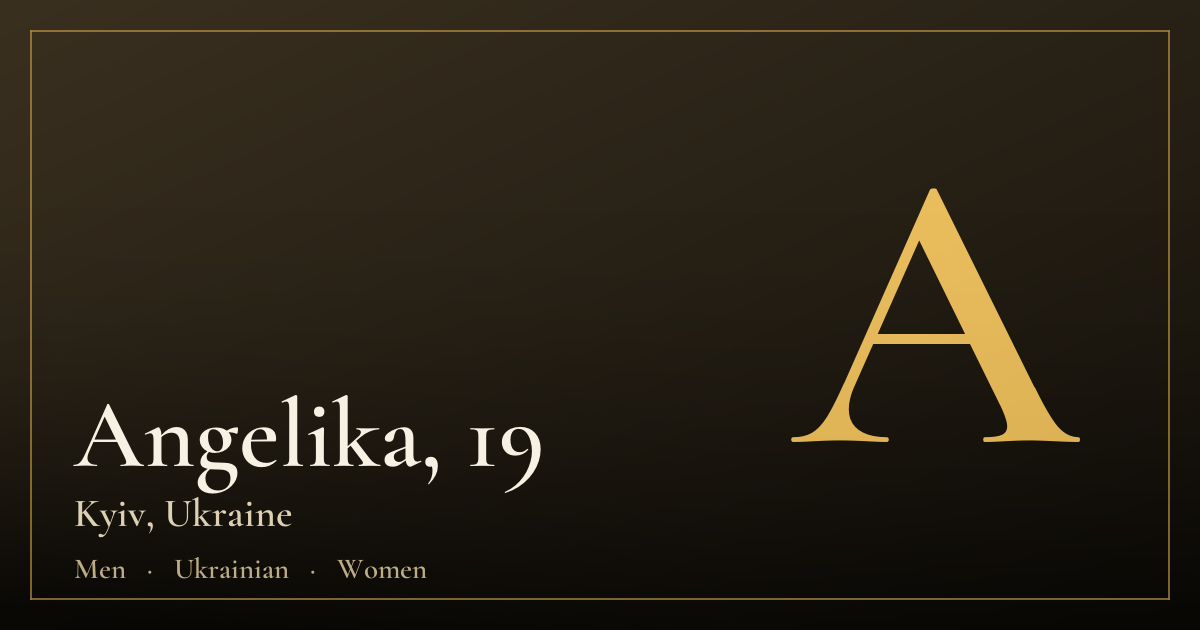 Angelika, 19 — Kyiv