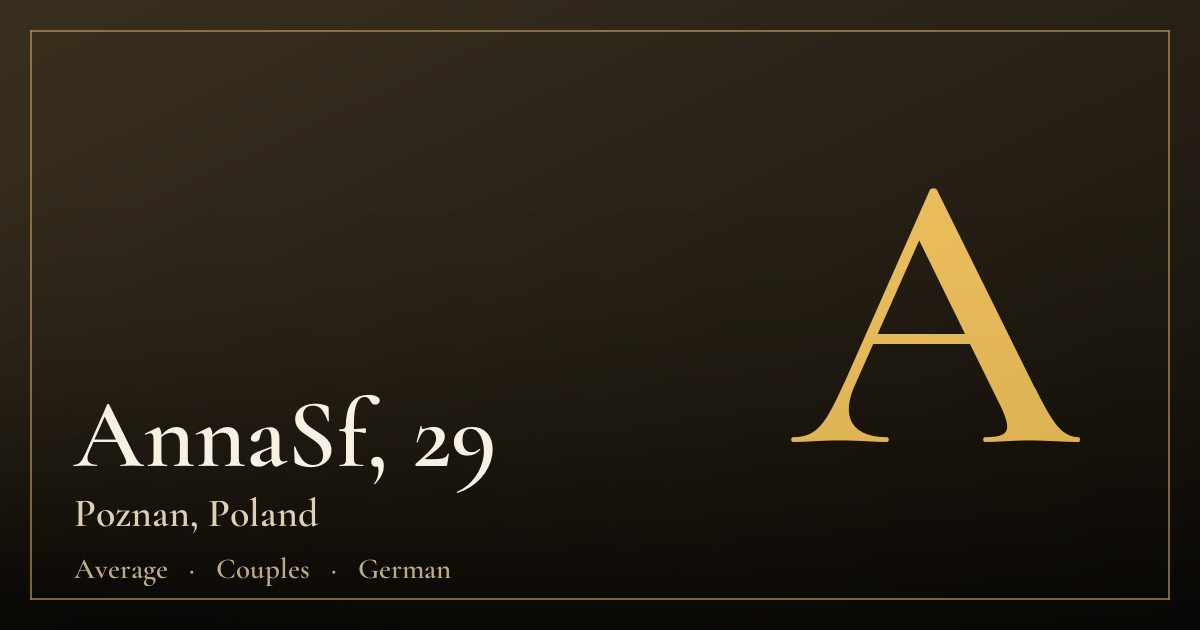 AnnaSf, 29 — Poznan