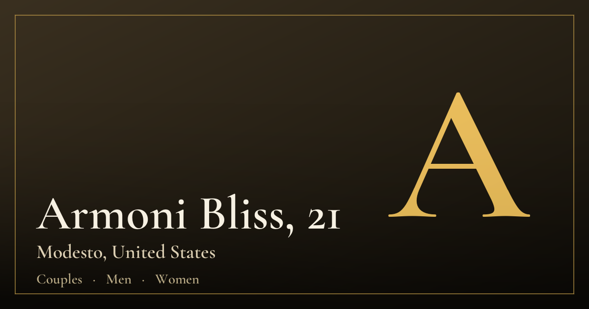 Armoni Bliss, 21 — Modesto