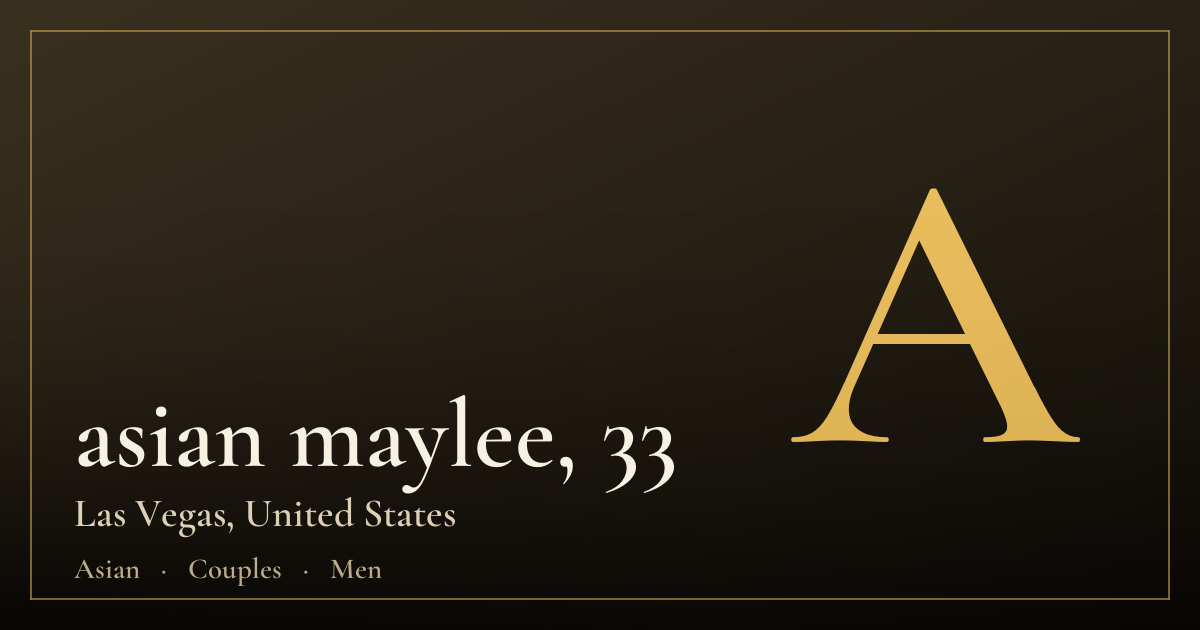 asian maylee, 33 — Las Vegas