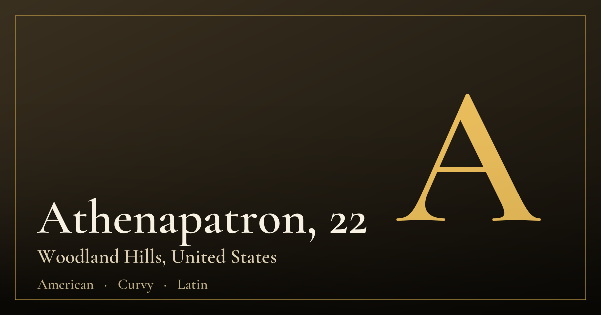 Athenapatron, 22 — Woodland Hills