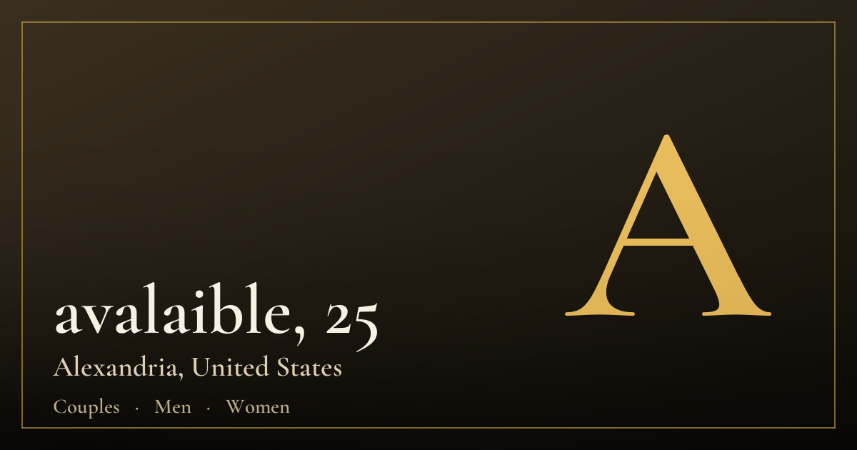 avalaible, 25 — Alexandria