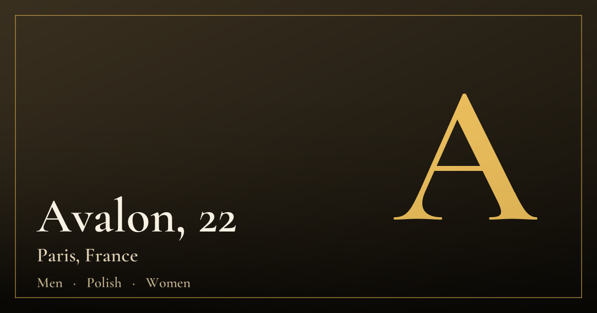 Avalon, 22 — Paris
