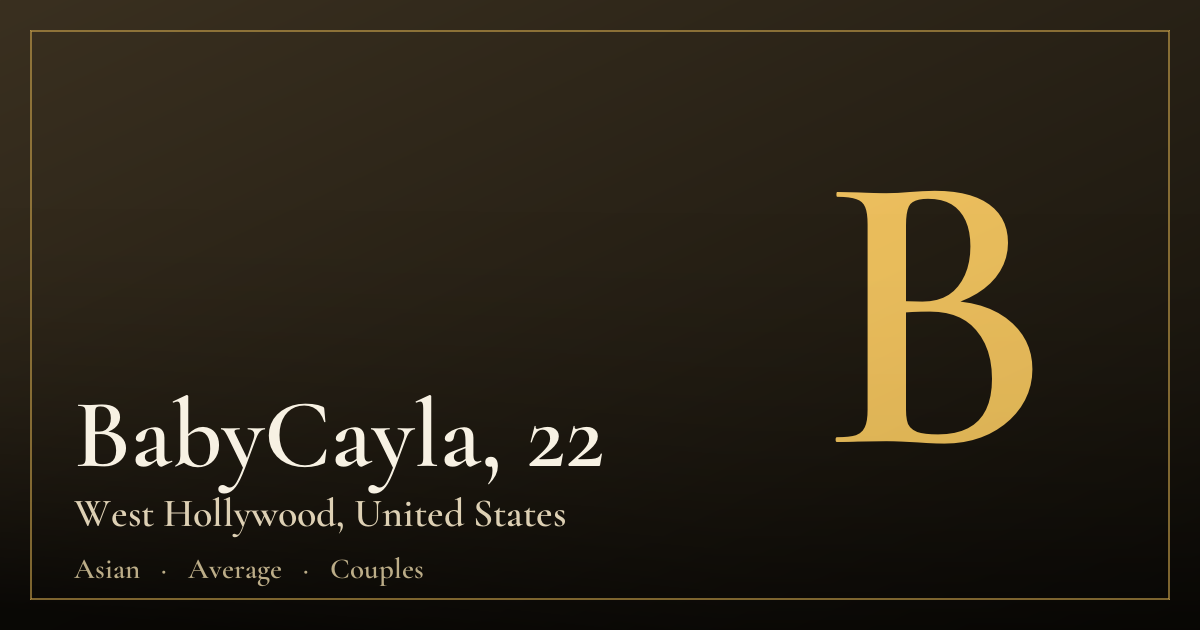 BabyCayla, 22 — West Hollywood