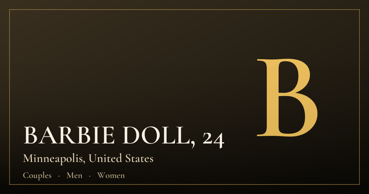 BARBIE DOLL, 24 — Minneapolis