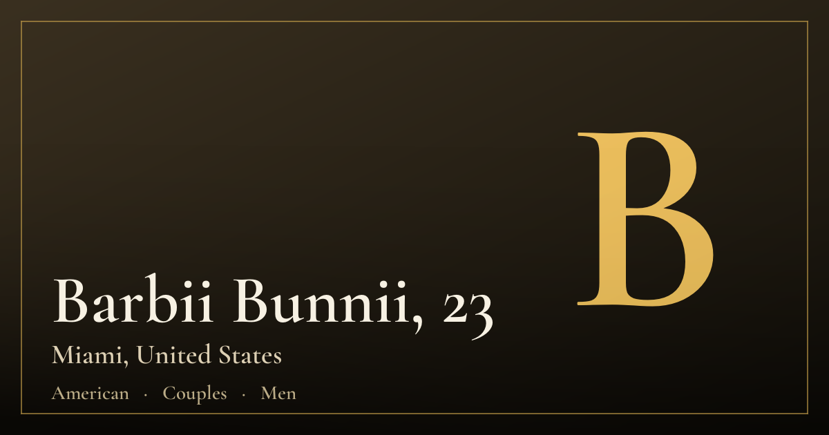 Barbii Bunnii, 23 — Miami