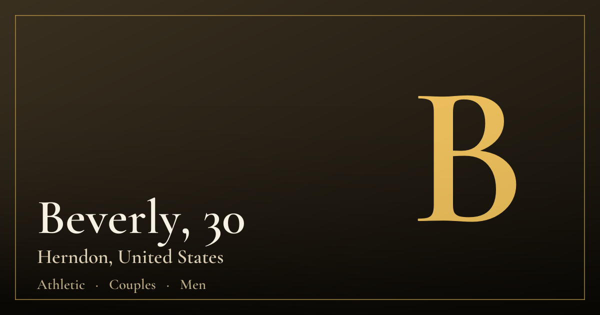 Beverly, 30 — Herndon