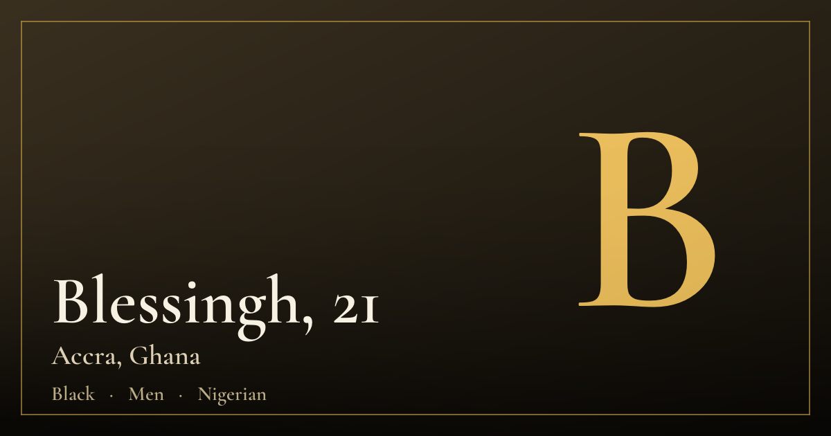 Blessingh, 21 — Accra