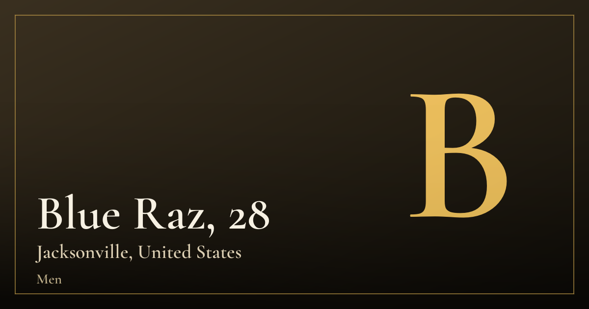 Blue Raz, 28 — Jacksonville
