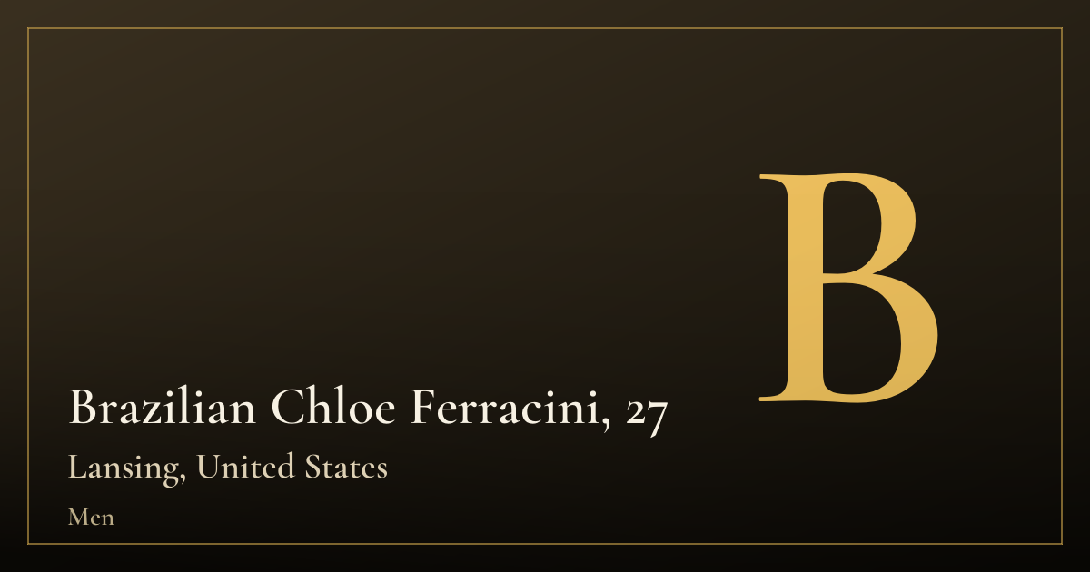 Brazilian Chloe Ferracini, 27 — Lansing