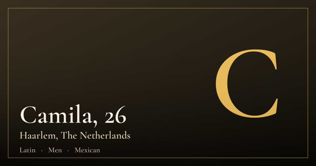 Camila, 26 — Haarlem