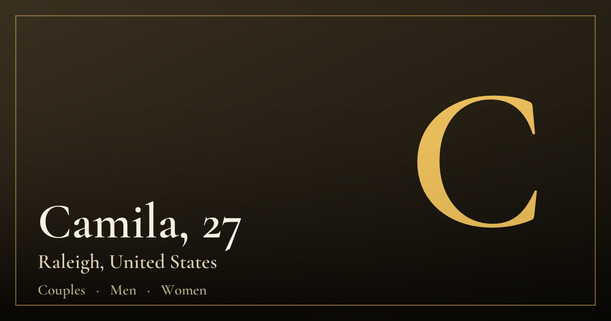 Camila, 27 — Raleigh