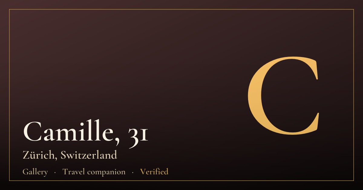 Camille, 31 — Zürich