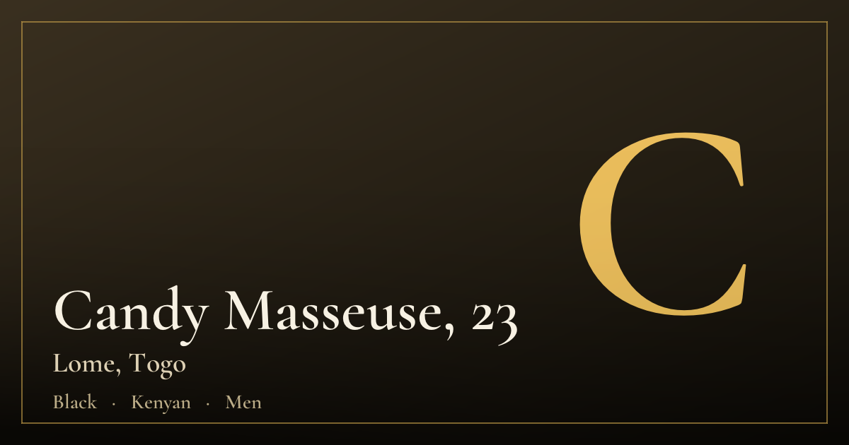 Candy Masseuse, 23 — Lome