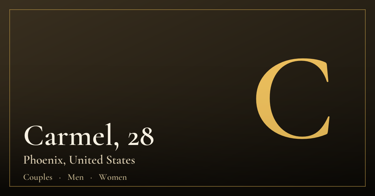 Carmel, 28 — Phoenix