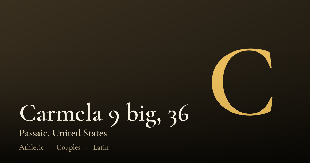 Carmela 9 big, 36 — Passaic