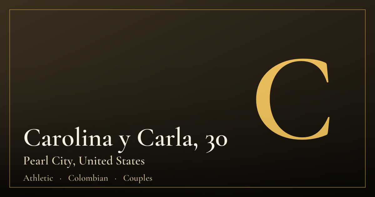 Carolina y Carla, 30 — Pearl City