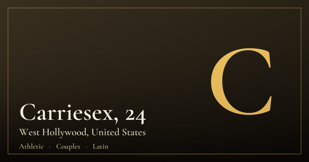 Carriesex, 24 — West Hollywood