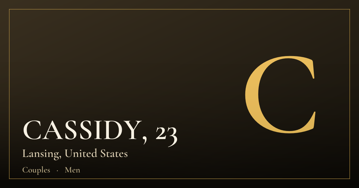 CASSIDY, 23 — Lansing