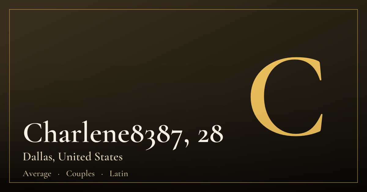 Charlene8387, 28 — Dallas