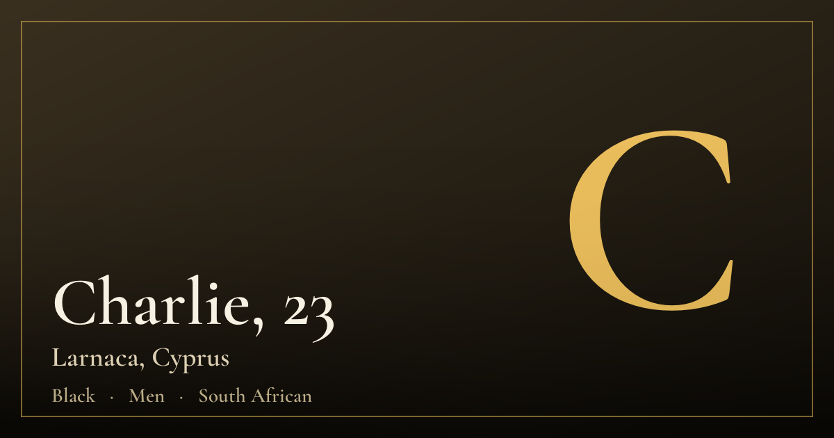 Charlie, 23 — Larnaca