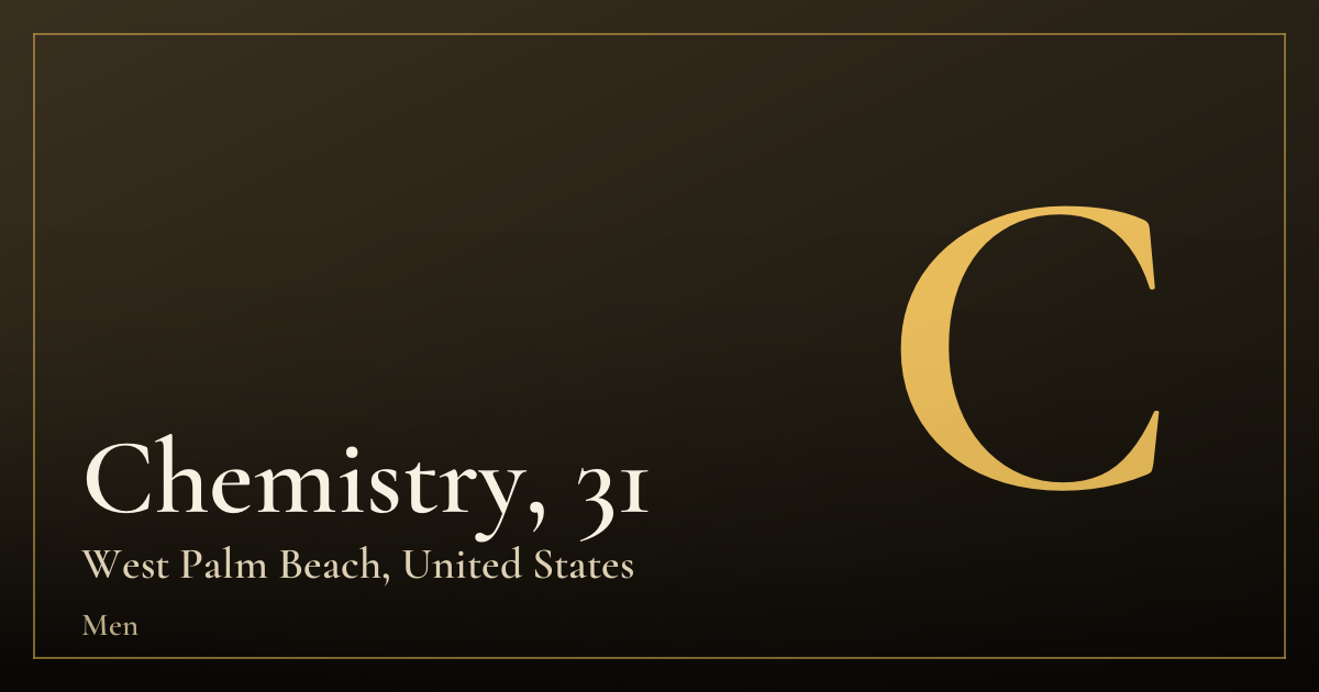 Chemistry, 31 — West Palm Beach