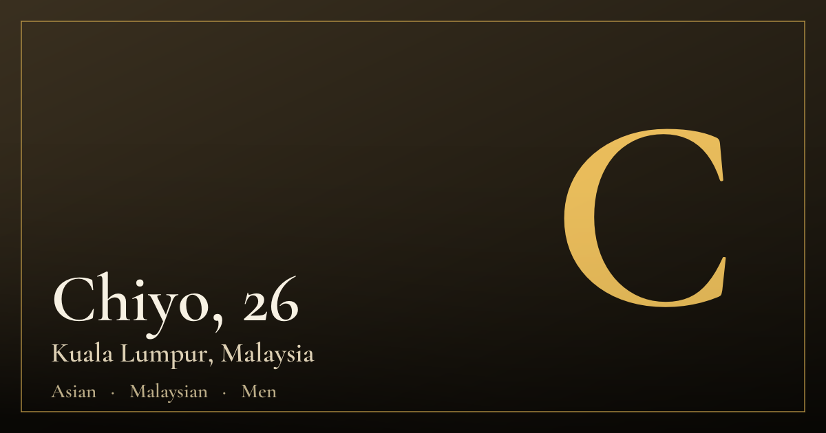 Chiyo, 26 — Kuala Lumpur