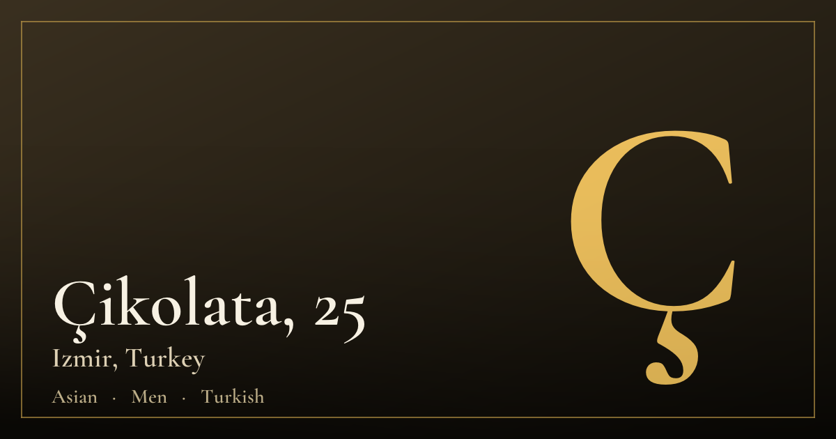 Çikolata, 25 — Izmir