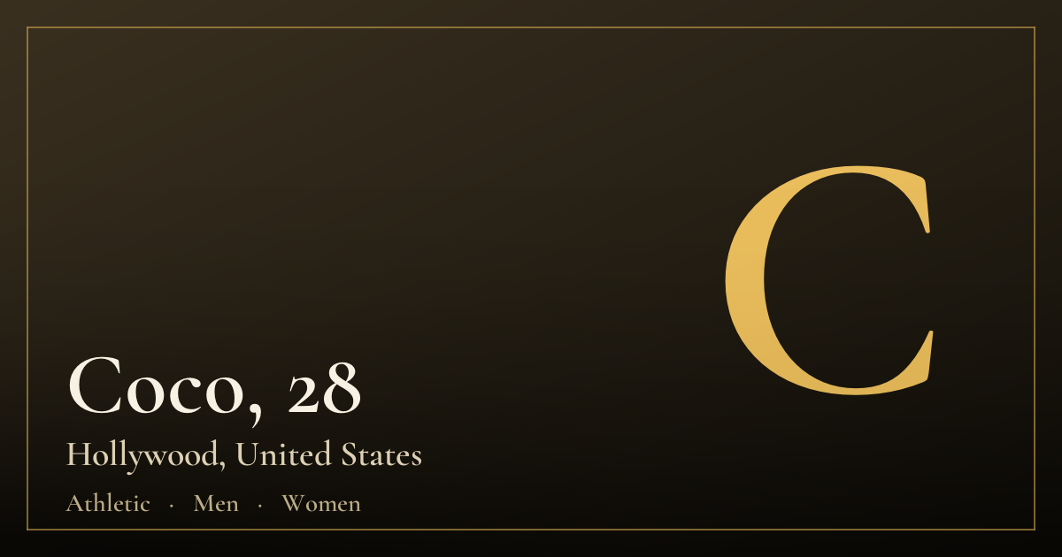 Coco, 28 — Hollywood